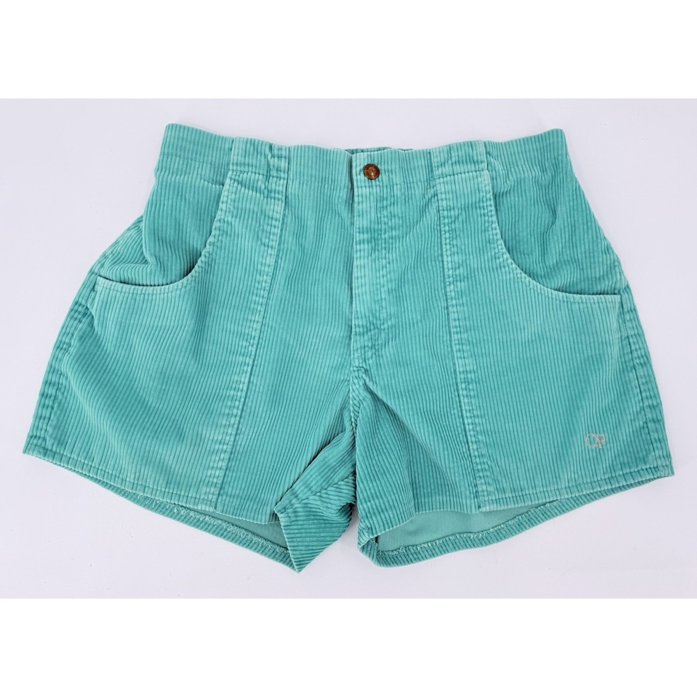 Ocean Pacific OP Vintage 80's Corduroy Shorts Aqua Surf Men's Size 38 *RUN SMALL